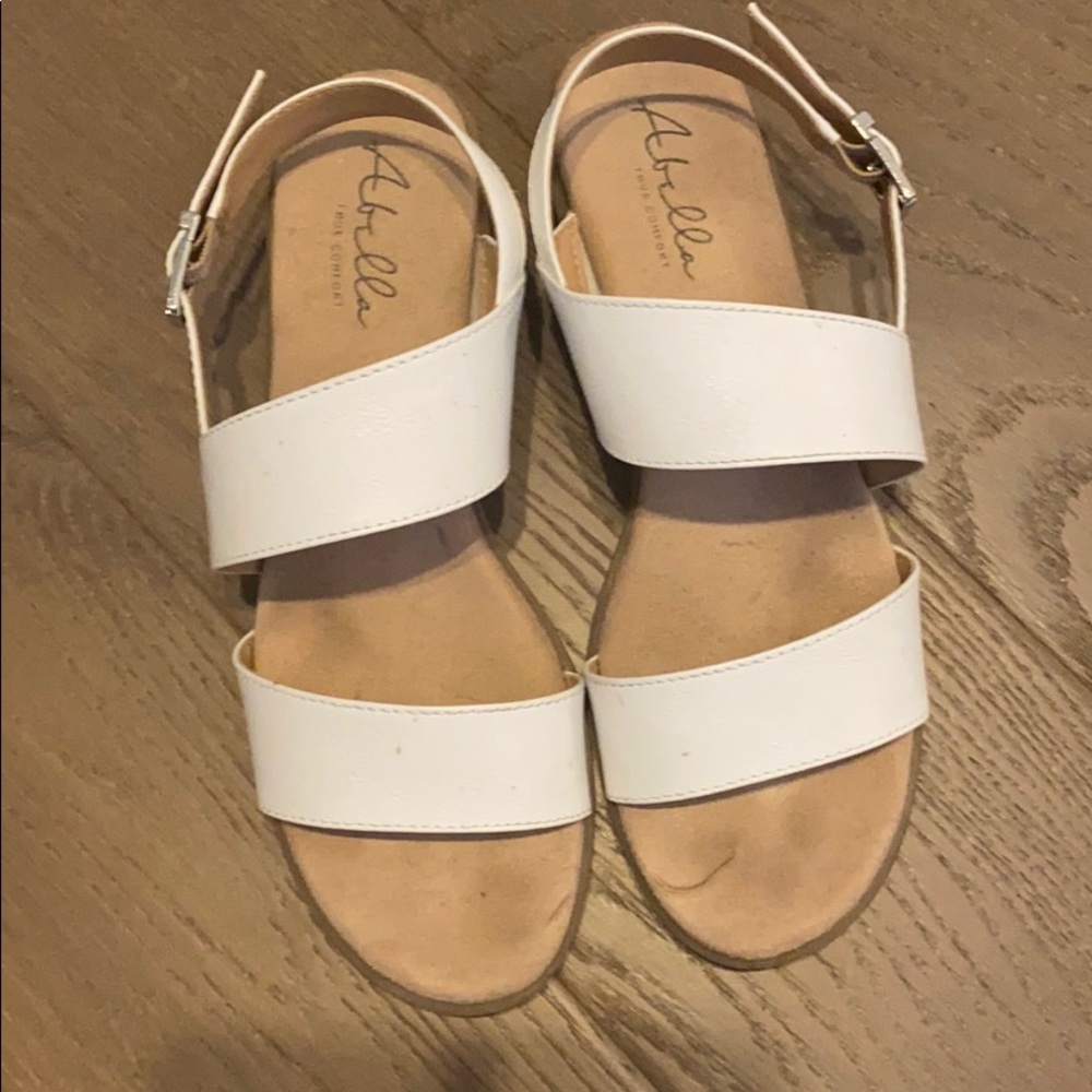 White sandals